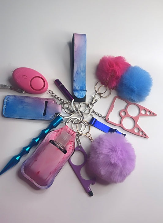 Tye-Die Defense Keychain